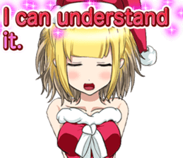 Lovely Santa Girl ~ Holy Night ~English sticker #14215768
