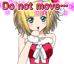 Lovely Santa Girl ~ Holy Night ~English sticker #14215772