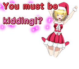 Lovely Santa Girl ~ Holy Night ~English sticker #14215774