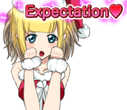 Lovely Santa Girl ~ Holy Night ~English sticker #14215776