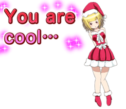 Lovely Santa Girl ~ Holy Night ~English sticker #14215780