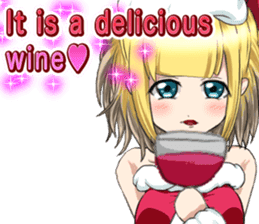 Lovely Santa Girl ~ Holy Night ~English sticker #14215788