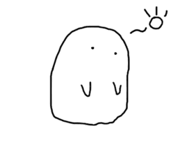 Soft cute ghosts sticker #14215913