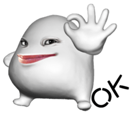 Little horror ghost sticker #14216771