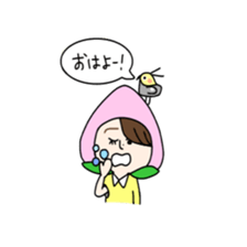 momochan and friends sticker #14218054