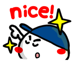 The reaction with the cute hat boy. sticker #14218317