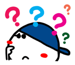 The reaction with the cute hat boy. sticker #14218341