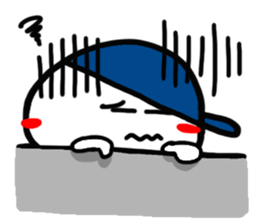 The reaction with the cute hat boy. sticker #14218348