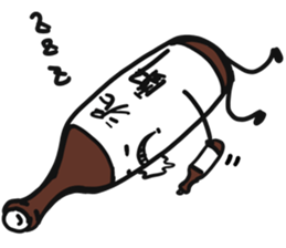 Okawari-Soro-Soro-Chan & Drinkers sticker #14218419