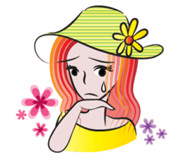 Red hair Beauty sticker #14219862