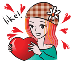 Red hair Beauty sticker #14219868