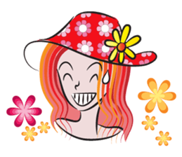 Red hair Beauty sticker #14219870