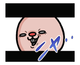 A moving!pink rabbit. sticker #14220581