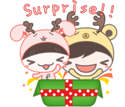 MoMo & GoGo ( Xmas & New Year ) sticker #14221121