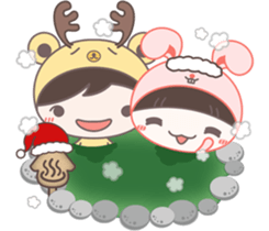 MoMo & GoGo ( Xmas & New Year ) sticker #14221135