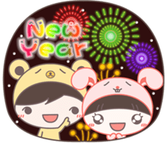 MoMo & GoGo ( Xmas & New Year ) sticker #14221144