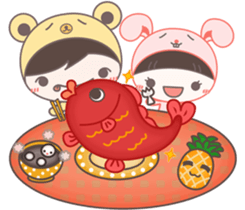 MoMo & GoGo ( Xmas & New Year ) sticker #14221153