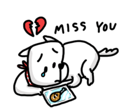 The Dog MOMO KUKUU sticker #14221864