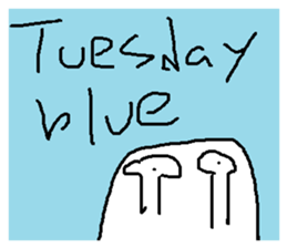 Blue everyday sticker #14222055