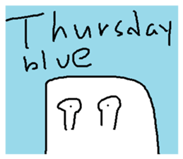 Blue everyday sticker #14222057