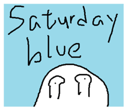 Blue everyday sticker #14222059