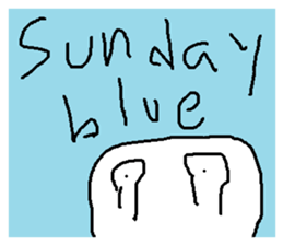 Blue everyday sticker #14222060