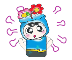 Hi my name is Taro..^_^ Flower!! sticker #14222836