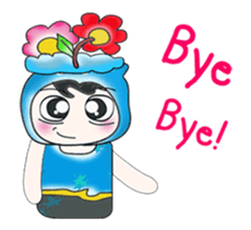 Hi my name is Taro..^_^ Flower!! sticker #14222852