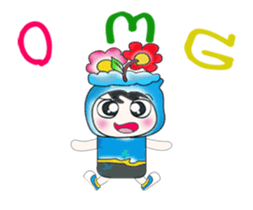 Hi my name is Taro..^_^ Flower!! sticker #14222853