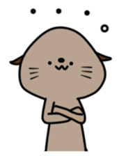 Cute sea otter sticker sticker #14223064