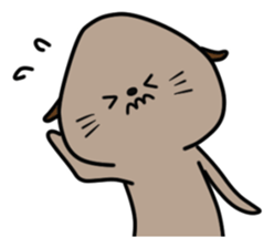 Cute sea otter sticker sticker #14223082