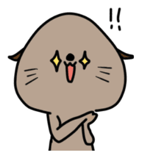 Cute sea otter sticker sticker #14223088