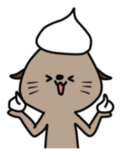 Cute sea otter sticker sticker #14223089