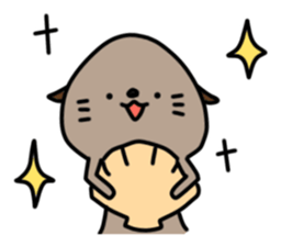 Cute sea otter sticker sticker #14223090