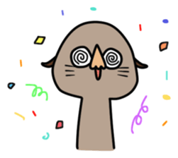 Cute sea otter sticker sticker #14223095