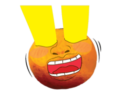 orange crazy isan/eng sticker #14223325