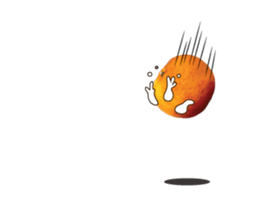 orange crazy isan/eng sticker #14223332