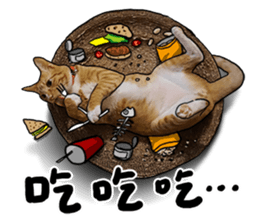 Egg Head's Cat Roommates photographs sticker #14224189