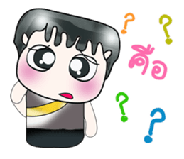 Hello! My name is Kato. ^_^ sticker #14224401