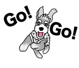 AER the Miniature Schnauzer sticker #14224431