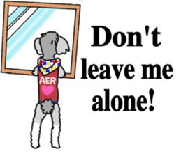 AER the Miniature Schnauzer sticker #14224437