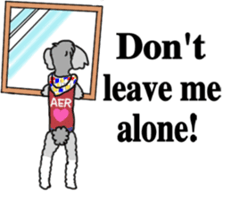 AER the Miniature Schnauzer sticker #14224437