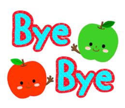 Red & Green Apples !! sticker #14226193
