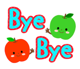 Red & Green Apples !! sticker #14226193