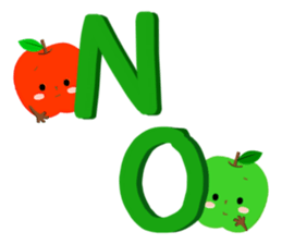 Red & Green Apples !! sticker #14226205