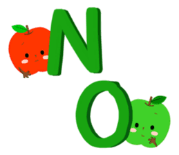 Red & Green Apples !! sticker #14226205