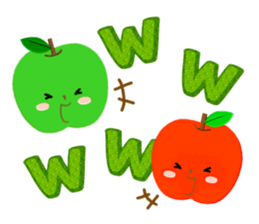 Red & Green Apples !! sticker #14226213