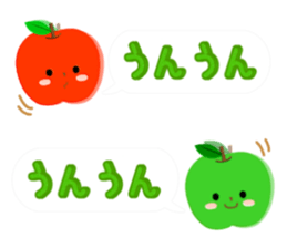 Red & Green Apples !! sticker #14226218