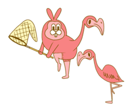 Medium mammal pink8 sticker #14226306