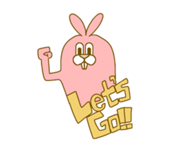 Medium mammal pink8 sticker #14226309